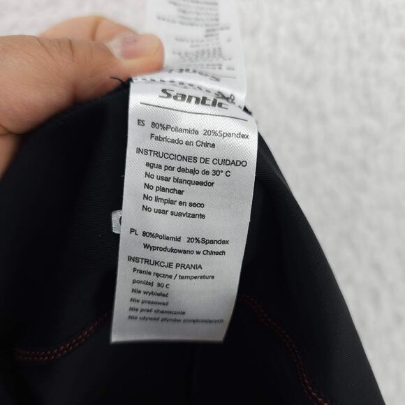 Santic Cycling Pants Mens 2XL Black Padded Road Bike Tights Leggings Ankle Zip - Picture 16 of 16